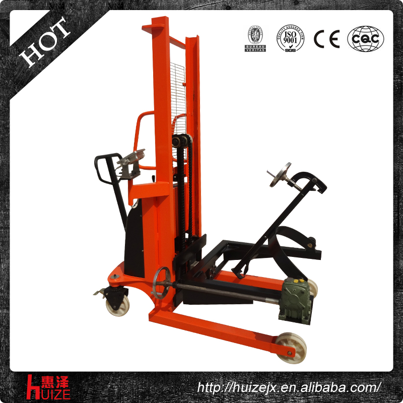 半電動(dòng)稱(chēng)重油桶車(chē)（夾鐵桶，手搖翻轉倒料）