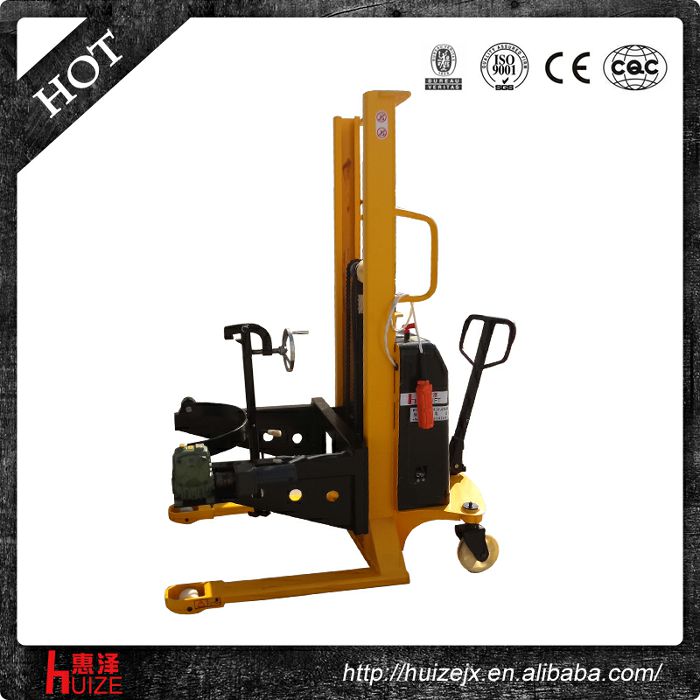 半電動(dòng)可傾式油桶車(chē)（手夾緊電翻轉）